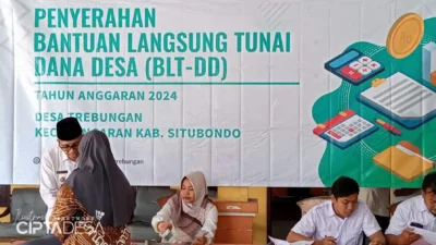 BLT Desa Trebungan Dicairkan, Hasan Minta Gunakan Untuk Kebutuhan Pokok Keluarga