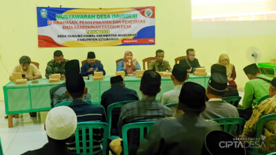 Suasana Musdes Kemiskinan Ekstrem di Desa Tanjung Kamal