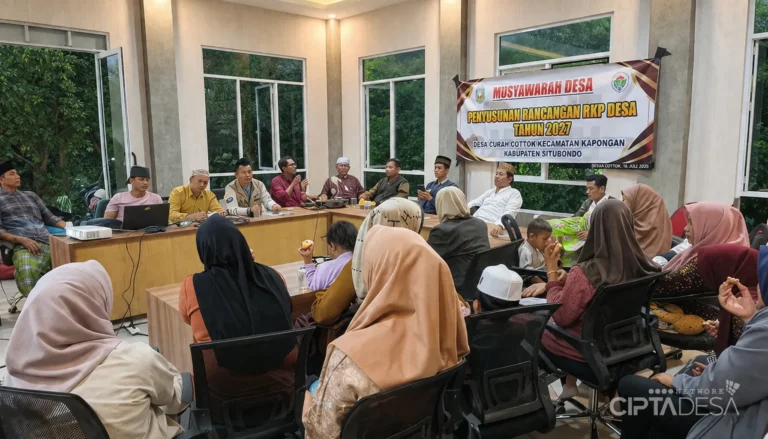 Usulan Lama yang Tertunda Bisa Direalisasikan? Simak Hasil Musdes Curah Cottok Semalam!