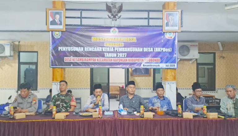 Musdes RKP Desa Kesambirampak 2027: Di Tengah Efisiensi Anggaran, Perbaikan Jalan Karisma Hingga Kesiapan Pilkades Jadi Sorotan