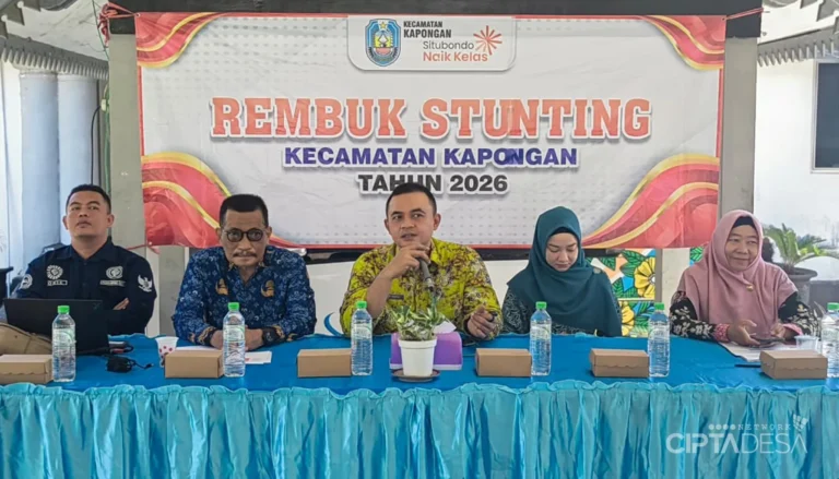 Tercatat 33 Anak Stunting, Camat Kapongan Warning Lintas Sektor dan Desak Evaluasi Total Data eHDW!